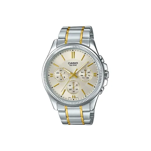 CASIO Standard Series Business Collection Кварцевый механизм Часы Мужские Золото Циферблат MTP 1375SG 9AVDF