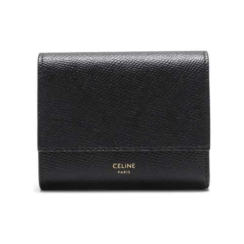 CELINE Кошелек из коровьей кожи женский черный