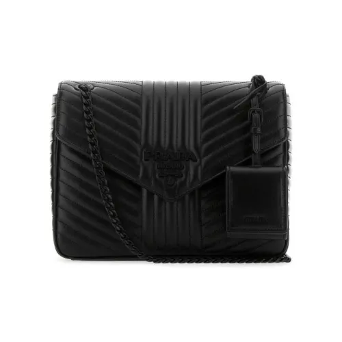 PRADA Сумка через плечо из телячьей кожи женская черная