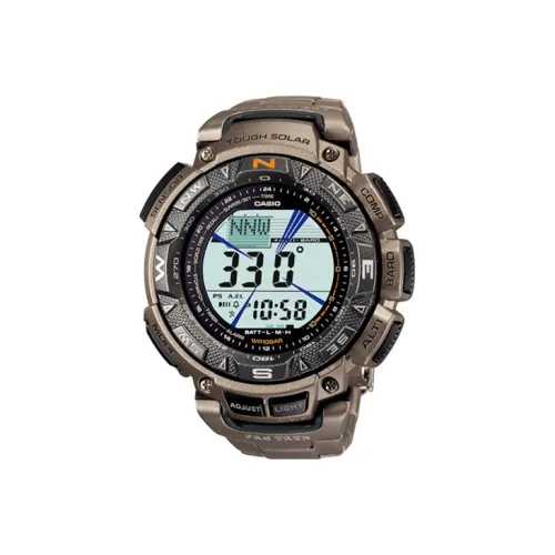 CASIO PRO TREK Collection PRG Коллекция Кварцевый механизм Титан Ремешок Часы Мужские Белый циферблат PRG 240T 7D