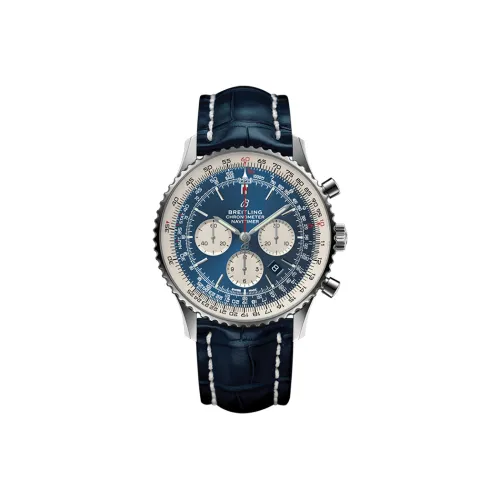 BREITLING Автоматический Механический Часы Мужские Aviation Chronograph Collection 43 мм Синий