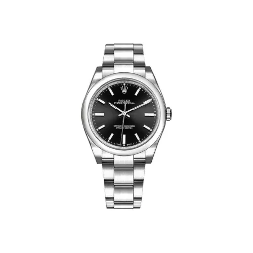 ROLEX Автоматический Механический Часы Мужские Oyster Perpetual 34 мм Черные
