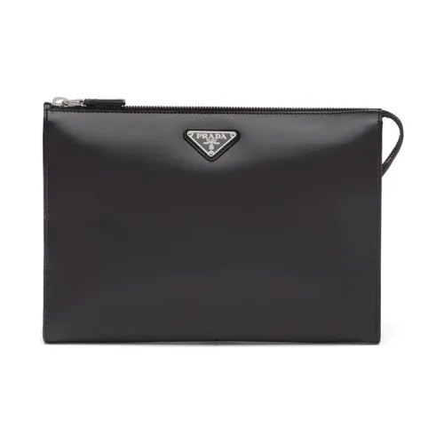 PRADA Saffiano кожа клатч мужской черный