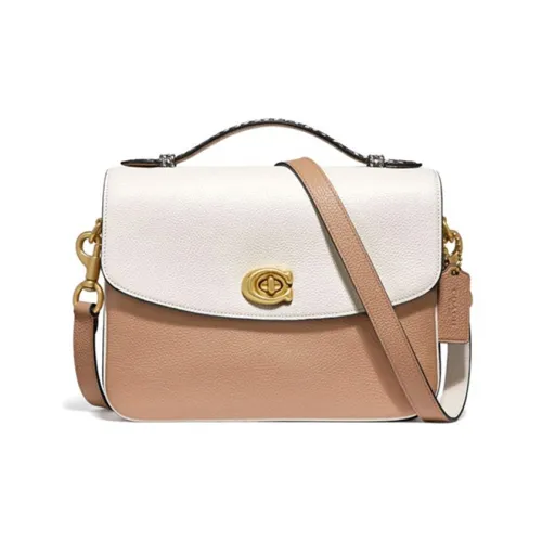 COACH Cassie Кожа Сумка Сумка через плечо Сумка через плечо Средняя Женская Белая