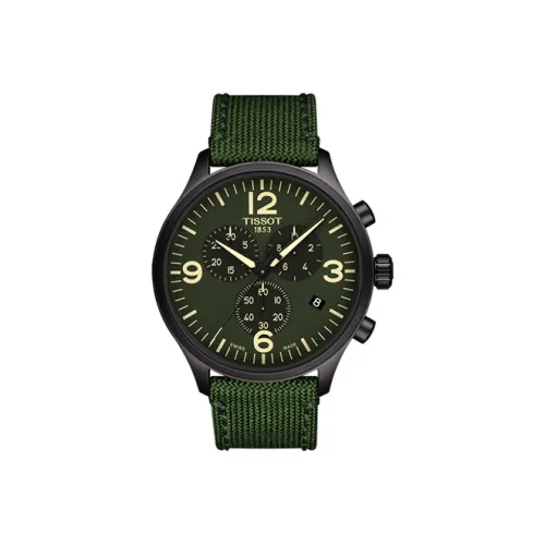 TISSOT Quartz Механизм Мужские Часы Speed Run Series 45 мм Зеленые