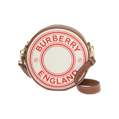 Burberry Louise Холст и кожа Круглая сумка Бананка Сумка на запястье Сумка через плечо Клатч для женщин