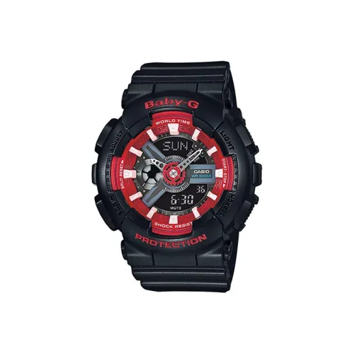 CASIO Baby G Theme Series Кварцевый механизм Смольный ремешок Часы Женские Серый циферблат BA 110SN 1A