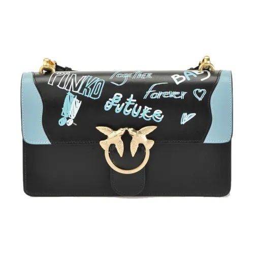 PINKO Bird Сумка Swallow Сумка Сумка через плечо Средний Женская Черная