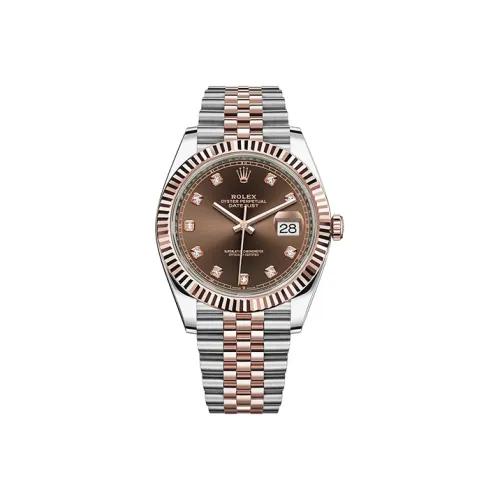 ROLEX Автоматический Механический Механизм Мужские Часы Log Series 41 мм Золото