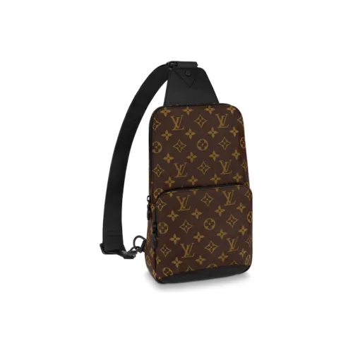 LOUIS VUITTON Avenue Покрытый холст Sling Сумка Сумка через плечо Стандартная Мужская Коричневая