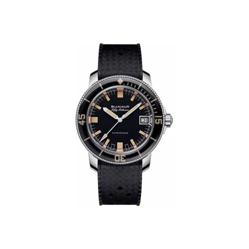 BLANCPAIN Автоматический Механический Часы Мужские FIFTY FATHOMS 40,3 мм Черные