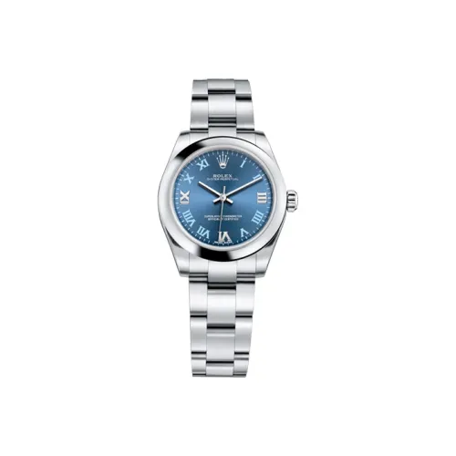 ROLEX Автоматический Механический Movement Женские Oyster Perpetual Часы 31 мм Синие