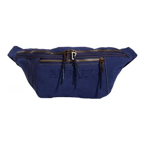 Adidas Originals IVY PARK Collaboration Хлопковая сумка через плечо бананка стандартная унисекс темно-синий