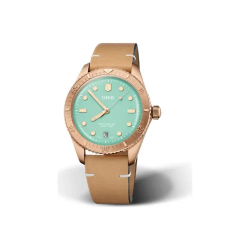 Oris Diving Collection Автоматический Механический Механизм Унисекс Часы Зеленый Циферблат