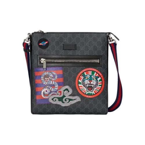 GUCCI Сумка с кожей и холстом сумка через плечо сумка на плечо унисекс