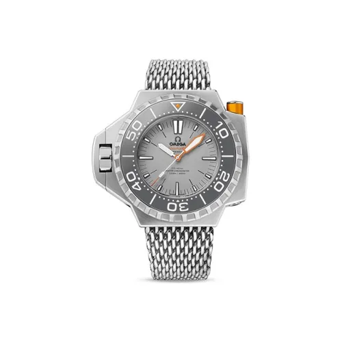 OMEGA Seahorse Series Heritage Watch Автоматический Механический Часы Мужские 55*48 мм Серый Циферблат Титан Ремешок