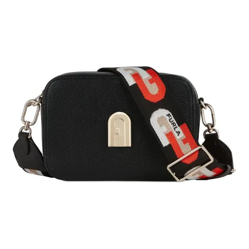 Furla Кожа Camera Сумка Сумка через плечо Мини Женские Черный