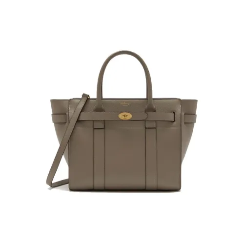 Mulberry Bayswater Marble Pattern Кожа Через плечо Сумка Средний Женские Молочно-чайный