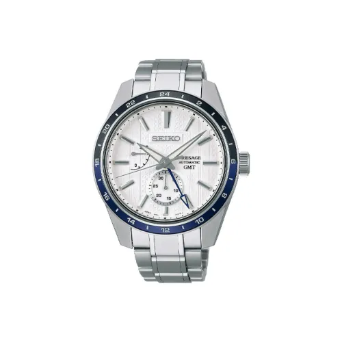 SEIKO Premonition Collection Механический механизм часы с ремешком из нержавеющей стали белый циферблат мужские часы модель SPB269J1