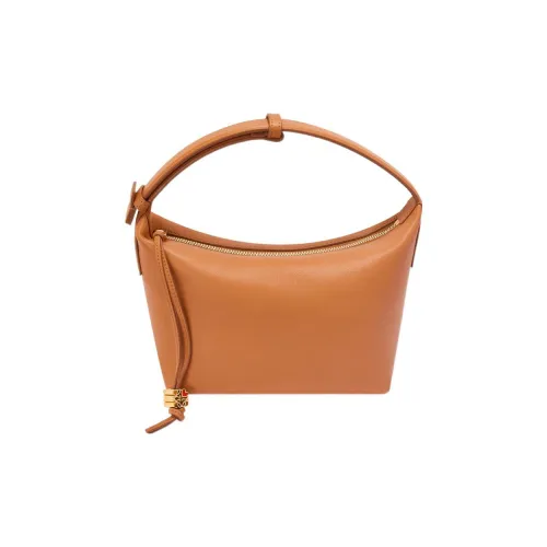 LOEWE Cubi Nappa Телячья кожа Сумка-ланчбокс Сумка через плечо Сумка Маленькая Женская Коричневая