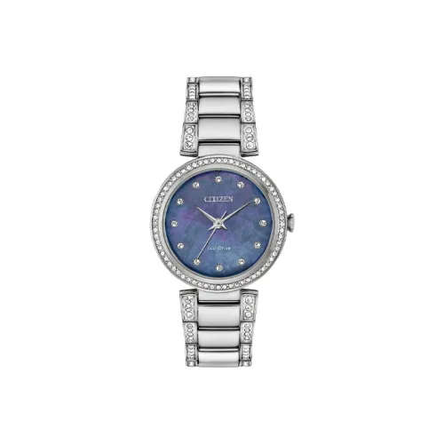 CITIZEN Светильник Кварцевый механизм Женские Ecology Drive Collection Часы Синий