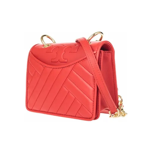 Tory Burch Сумка через плечо из овечьей кожи Mini Женская Оранжевая Красная