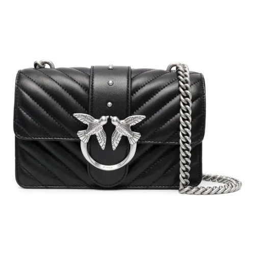 PINKO Quilted Кожа Сумка через плечо Женская Черная