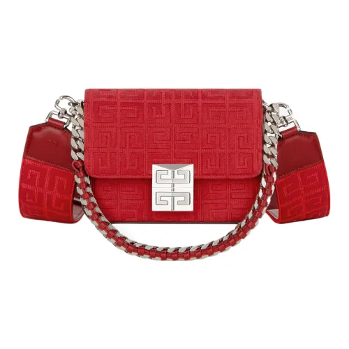 GIVENCHY 4G Коровья кожа Сумка через плечо Маленькая Женская Красная