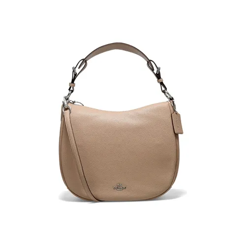 COACH Sutton Сумка из коровьей кожи сумка через плечо портативная сумка для плеча женская цвет тауповый