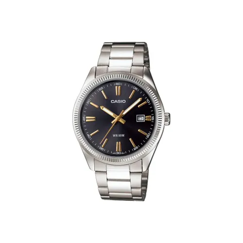 CASIO Standard Series Кварцевый механизм нержавеющая сталь ремешок мужские часы черный циферблат