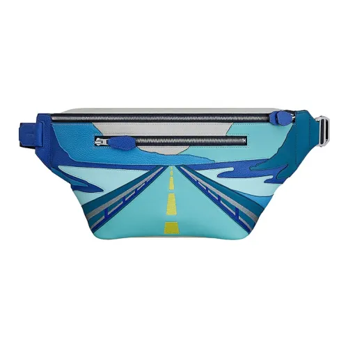 HERMES Cityslide Бананка из коровьей кожи Мужской