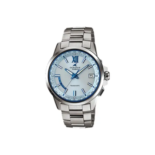 CASIO OCEANUS Sea God Collection Солнечный кварцевый механизм механизм нержавеющая сталь титановый ремешок мужские часы синий циферблат