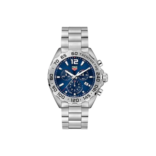 TAG HEUER F1 Collection Кварцевый механизм Мужские часы Синий циферблат Корпус из нержавеющей стали Ремешок из нержавеющей стали