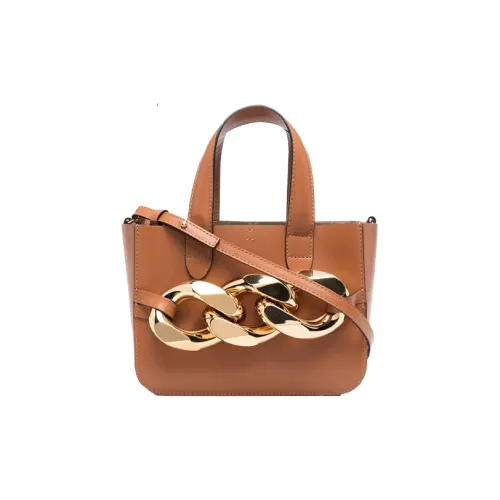 JW Anderson Коровья кожа Тоут Сумка Мини Женская Коричневая