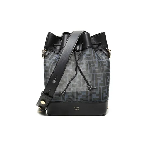 FENDI Mon Tresor Марля с коровьей кожей Сумка через плечо Маленькая Женская Синяя