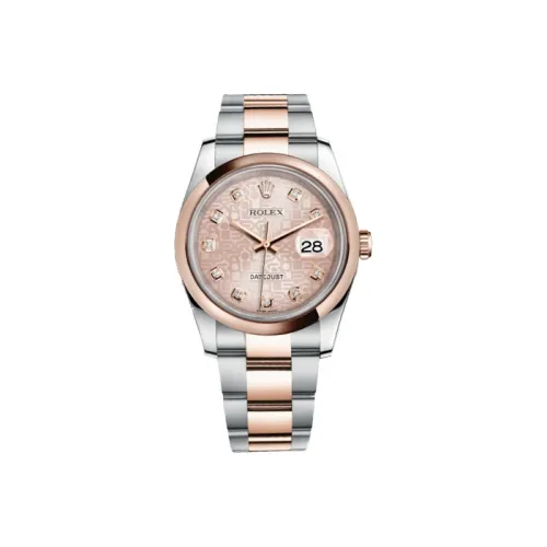 ROLEX Механический Movement Унисекс Log Series Часы 36 мм Розовые