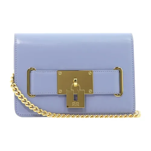 Elisabetta Franchi Сумка через плечо из синтетической кожи женская фиолетовая