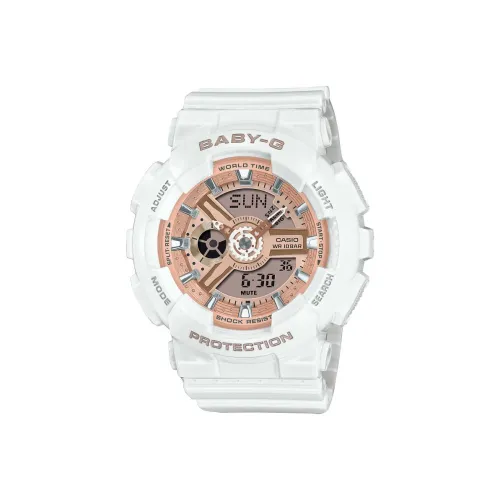 CASIO Baby Кварцевый механизм Смольный ремешок Часы Женские часы Золотой циферблат