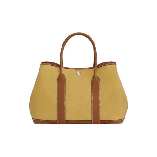 HERMES Garden Party Negonda Телячья кожа Садовая сумка Женская Имбирный Золотой Имбирный Желтый Золотисто-коричневый