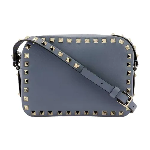 Valentino Телячья кожа Camera Сумка Плечевая сумка Маленькая Женская Светло-синяя