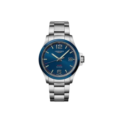 LONGINES Quartz Механизм Мужские часы Comcast V.H.P Series 43 мм Синий