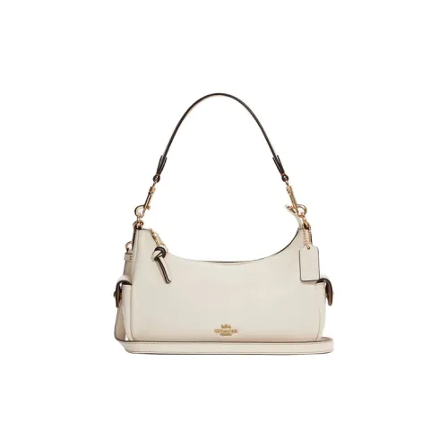 COACH Сумка через плечо из галечной кожи средний размер женский цвет сливовый