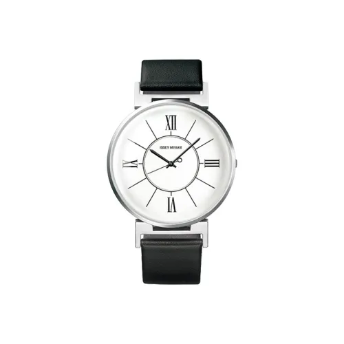 ISSEY MIYAKE Кварцевый механизм нержавеющая сталь ремешок унисекс белый циферблат модель NYAL001