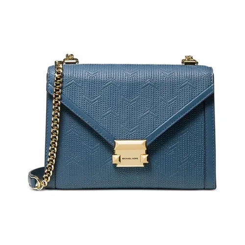 MICHAEL KORS MICHAEL KORS Handbag Collection Whitney Коровья кожа Сумка через плечо Средний Женские Джинсовый синий