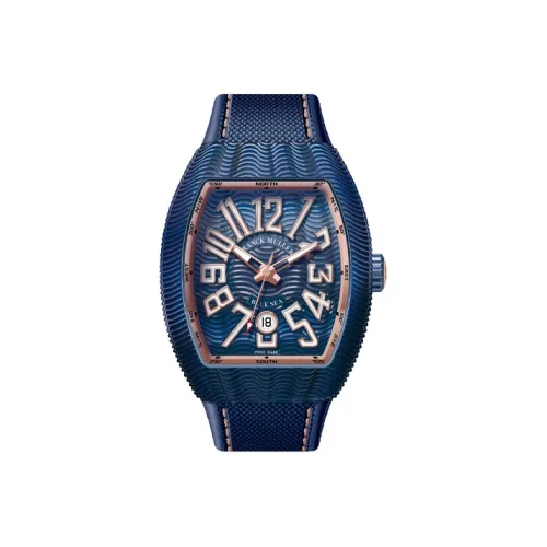 Franck Muller YACHTING VANGUARD Автоматический Механический Часы Мужские Циферблат 44*53,7 мм Синий