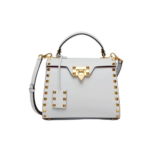 Valentino Rockstud Alcove с рельефной телячьей кожей сумка через плечо маленькая сумка женский белый