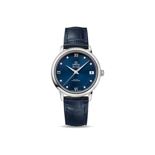 OMEGA Автоматический Механический Movement Женские Часы Elegant Saucer Series 33 мм Синие