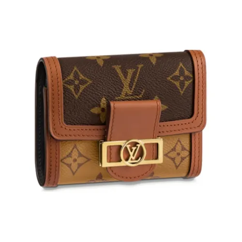 LOUIS VUITTON Кошелек Daphne из коровьей кожи стандартный женский коричневый