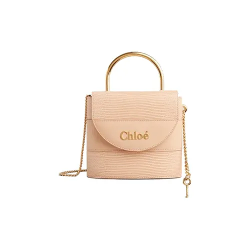 Chloe Телячья кожа Сумка через плечо Маленькая Женская Телесно-розовая