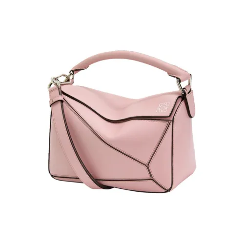 LOEWE Пазл Коровья кожа Сумка через плечо Сумка Маленькая Женская Розовая